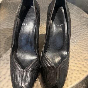 Bally Black Quilted Women's Heels